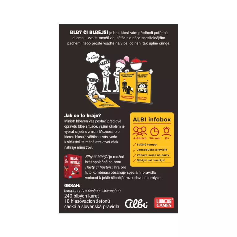 Výhodné balení - Hustý či hustější + Blbý či blbější