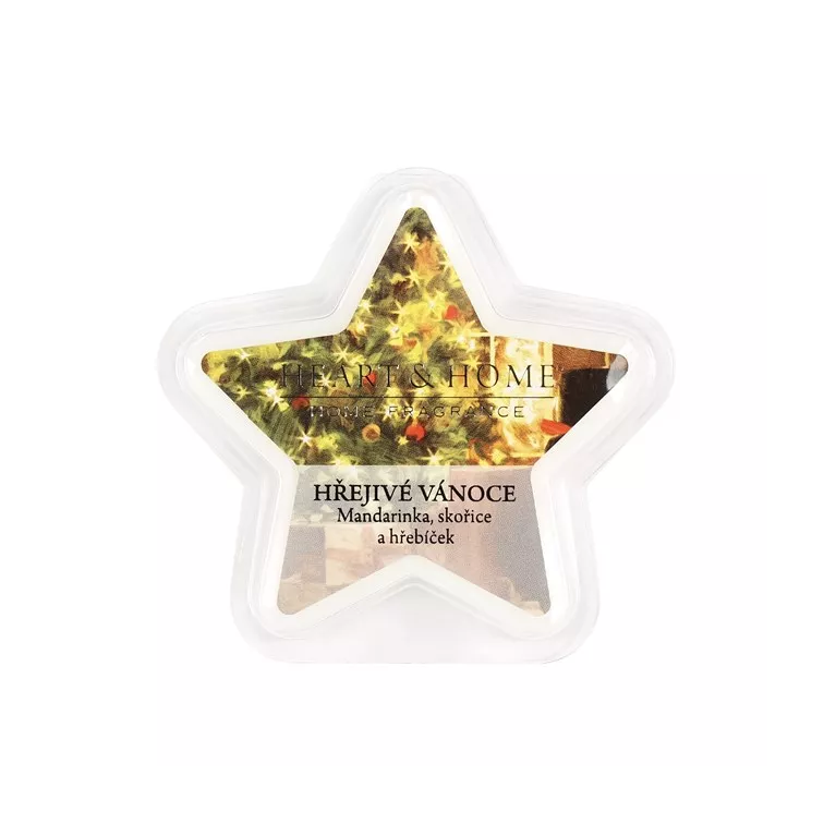Vonný vosk hvězda - Hřejivé Vánoce
