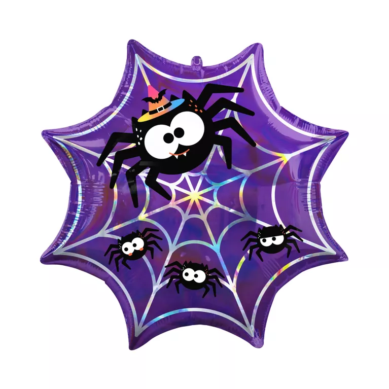 Balónek fóliový Pavouci na pavučině