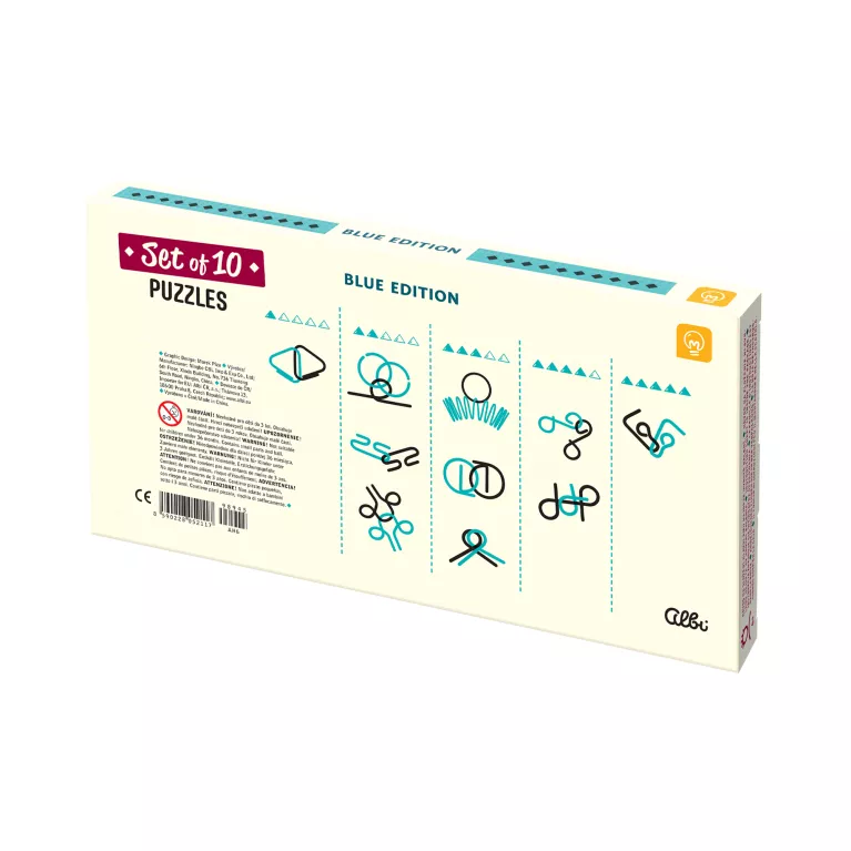Modrá sada 10 hlavolamů - Mozkovna