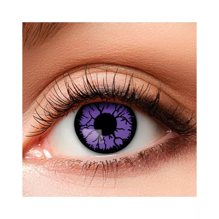 Kontaktní čočky fialové