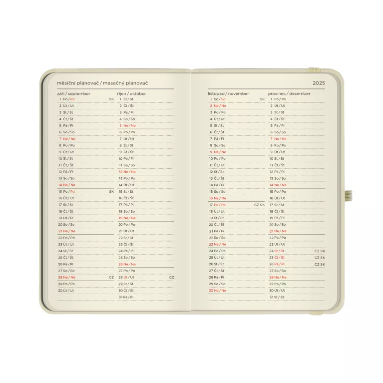 Studentský diář - Puntíky