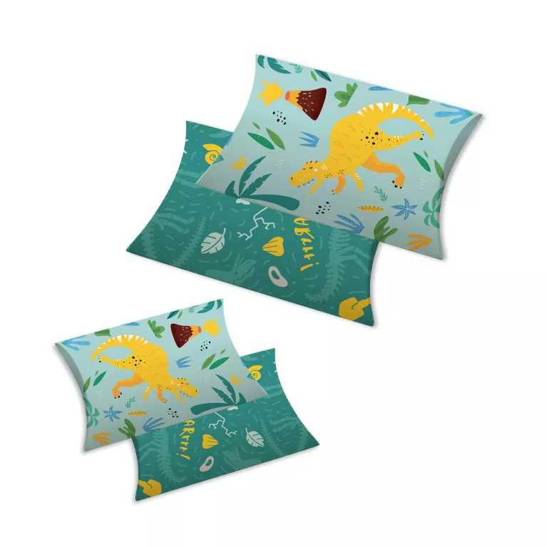 Dárková krabička polštářová - Dinosauři (2 ks)