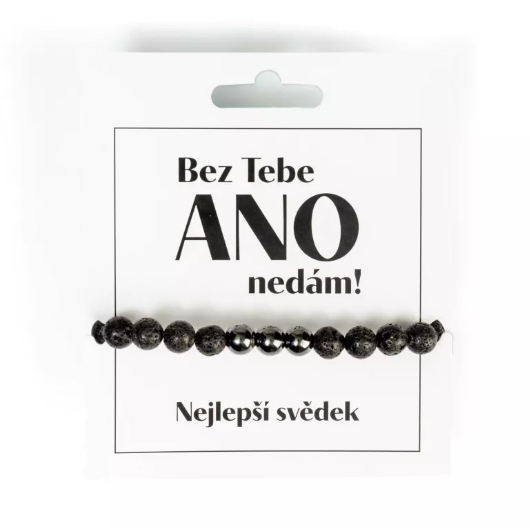 Náramek pro svědka - Bez tebe ANO nedám