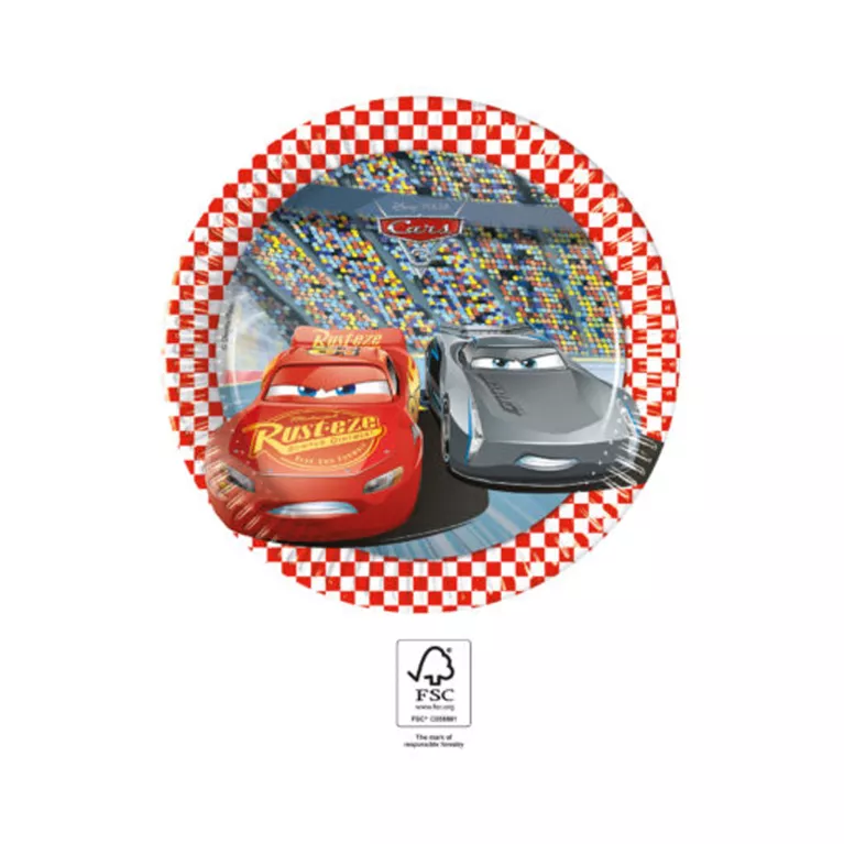 Talíře Auta 8 ks