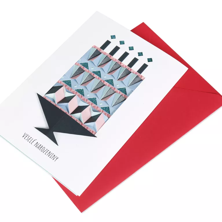 Luxusní přání - Origami dort