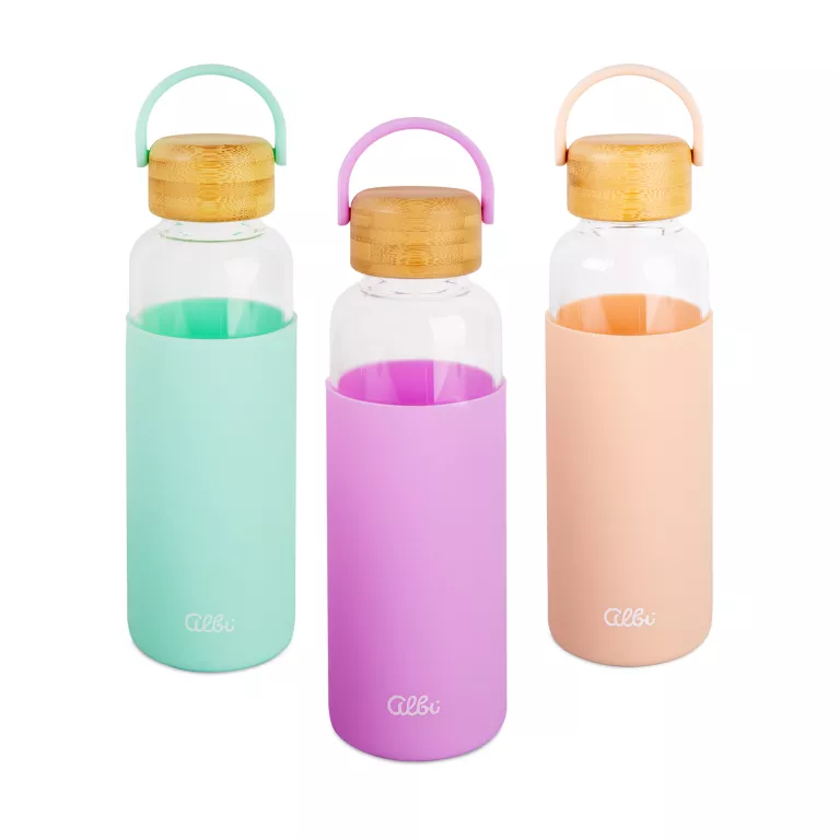 Skleněné láhve s obalem 500 ml