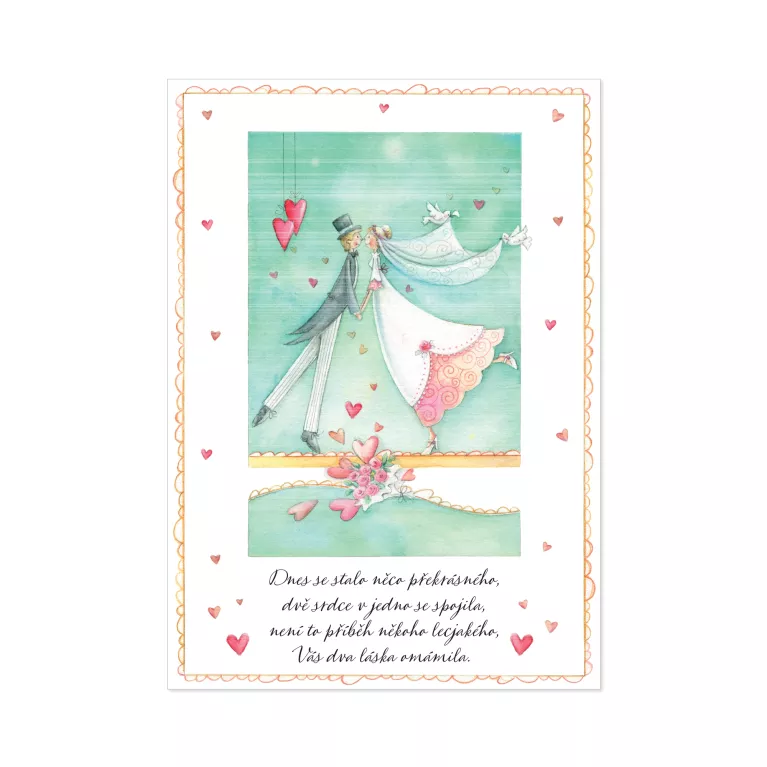 Hrací přání - Svatební polibek