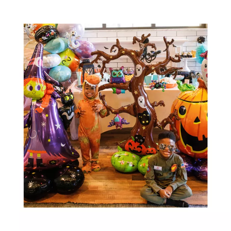 Balónek fóliový AirLoonz Děsivá čarodějnice 60 cm × 139 cm