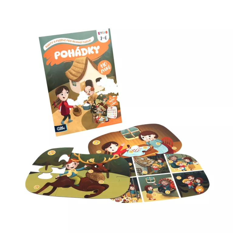 Karty a puzzle pro Mluvicí tablík - Pohádky: Kvído