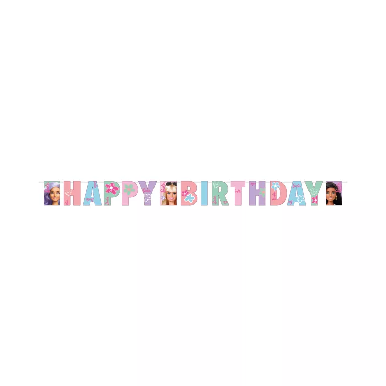 Banner Happy Birthday Barbie