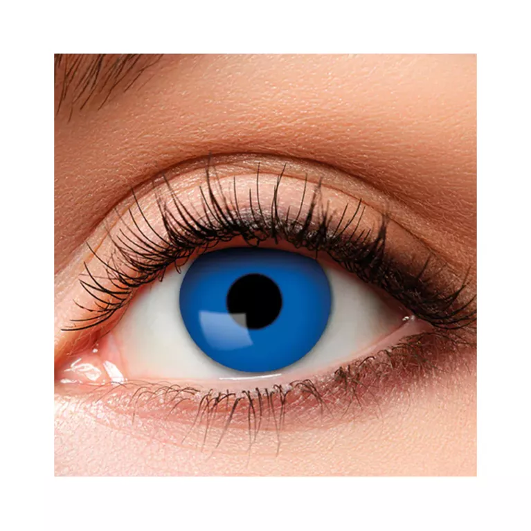 Kontaktní čočky mrazivě modré