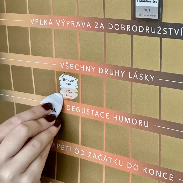 Stírací plakát - 100 tipů na nejlepší filmy