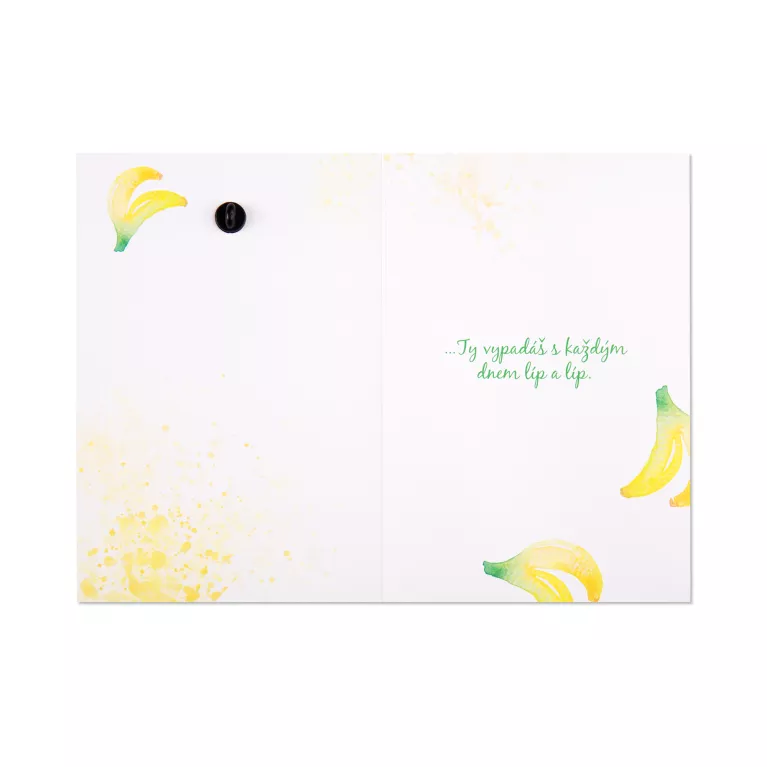 Přání s broží - Banán