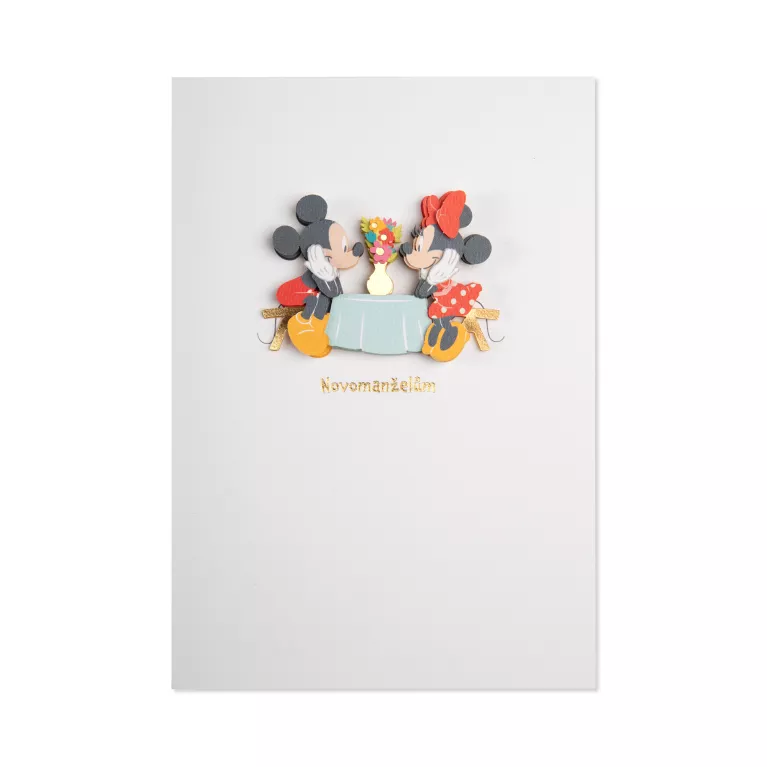 Luxusní svatební přání - Mickey a Minnie