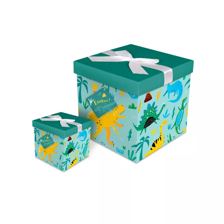 Dárková krabička skládací - Dinosauři