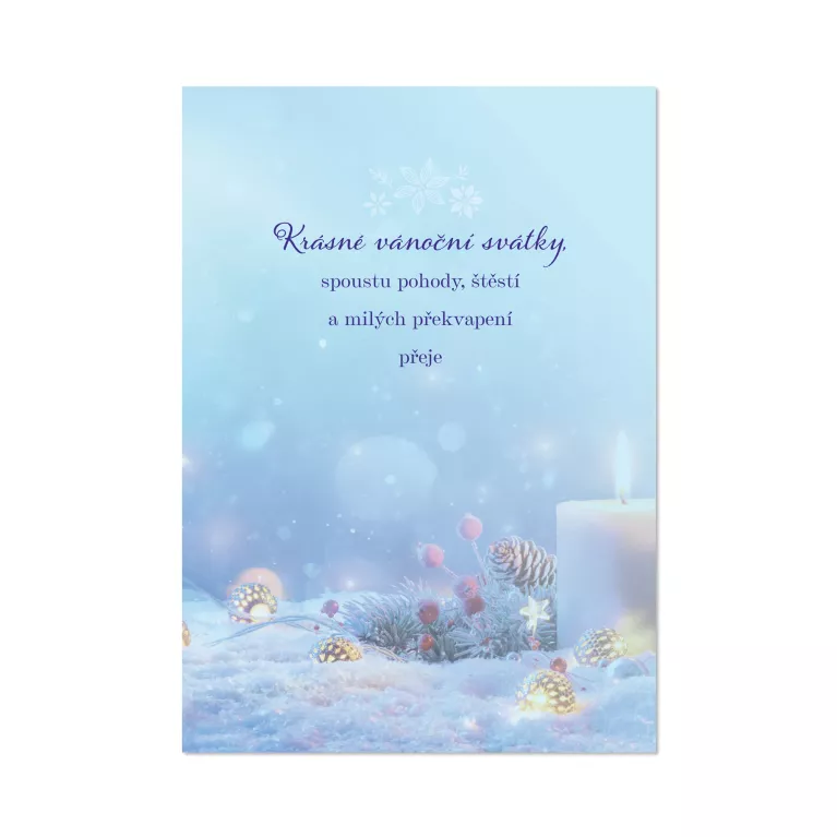 Hrací přání - Vánoční svíčky