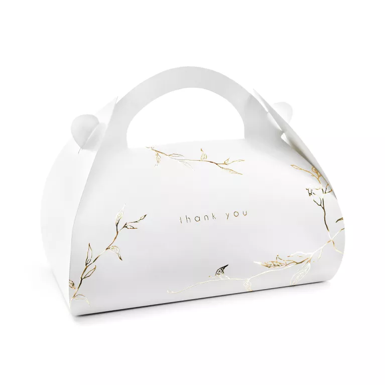 Krabička Svatba na výslužku se zlatým detailem 10 ks