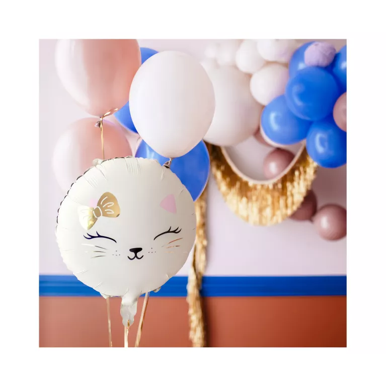 Balónek fóliový Kočka s mašlí