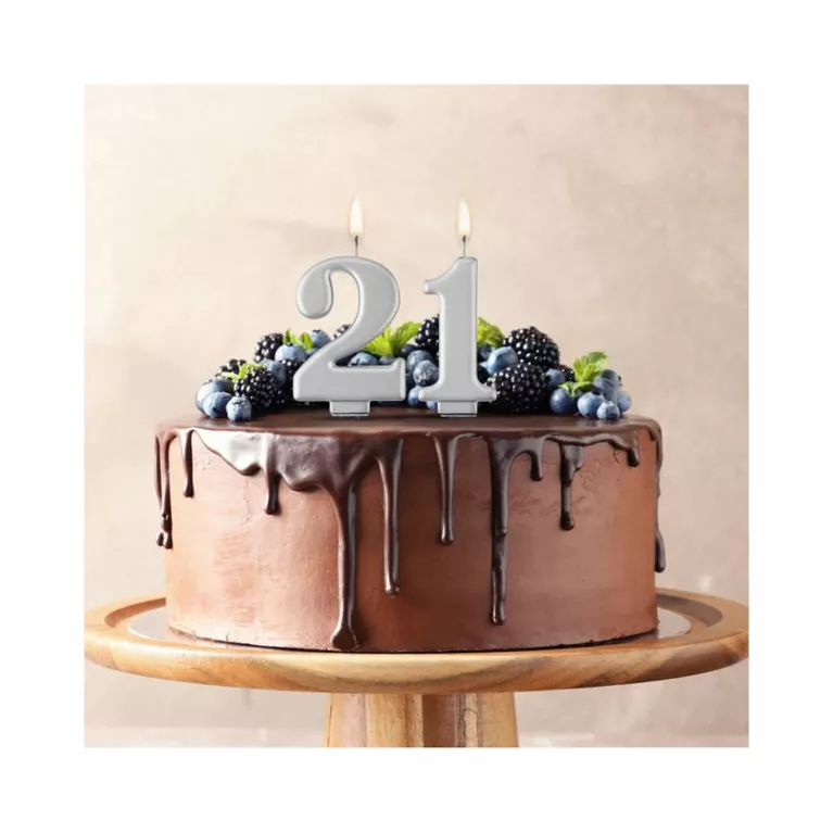 Svíčky dortové stříbrná čísla