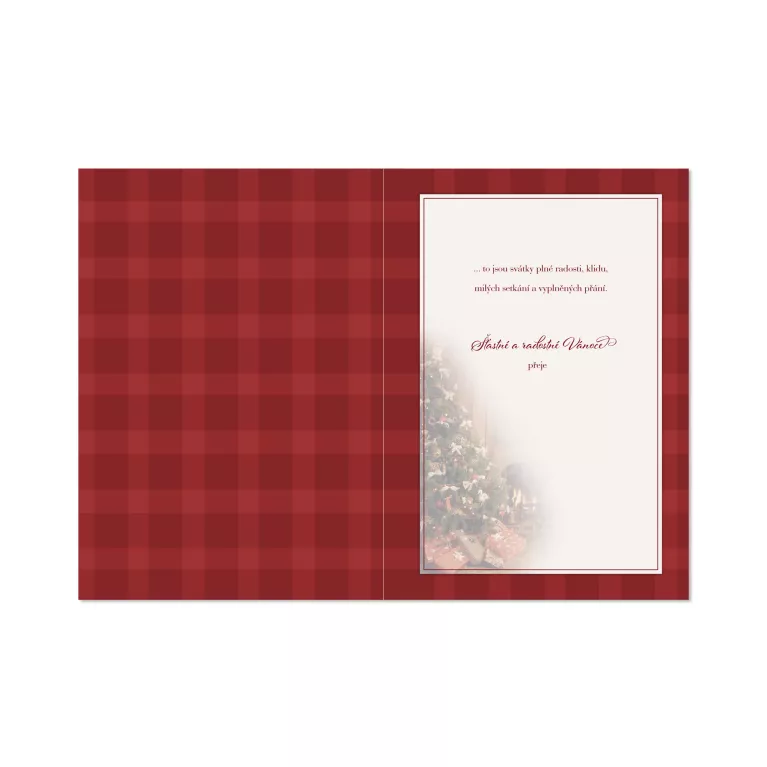 Hrací přání - Stromeček u krbu