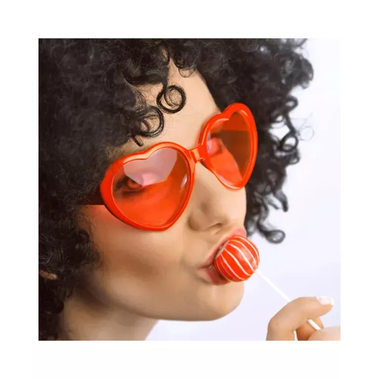 Brýle Srdce červené