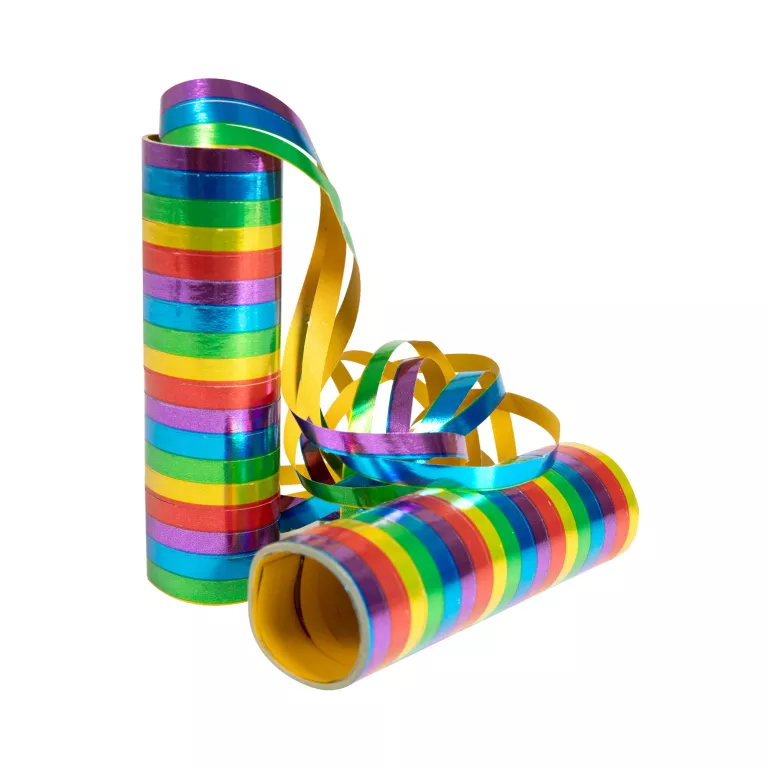 Serpentýny metalické multicolor 2 ks