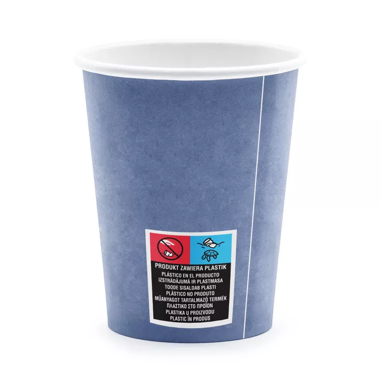 Kelímky Happy B'day! tmavě modré 6 ks