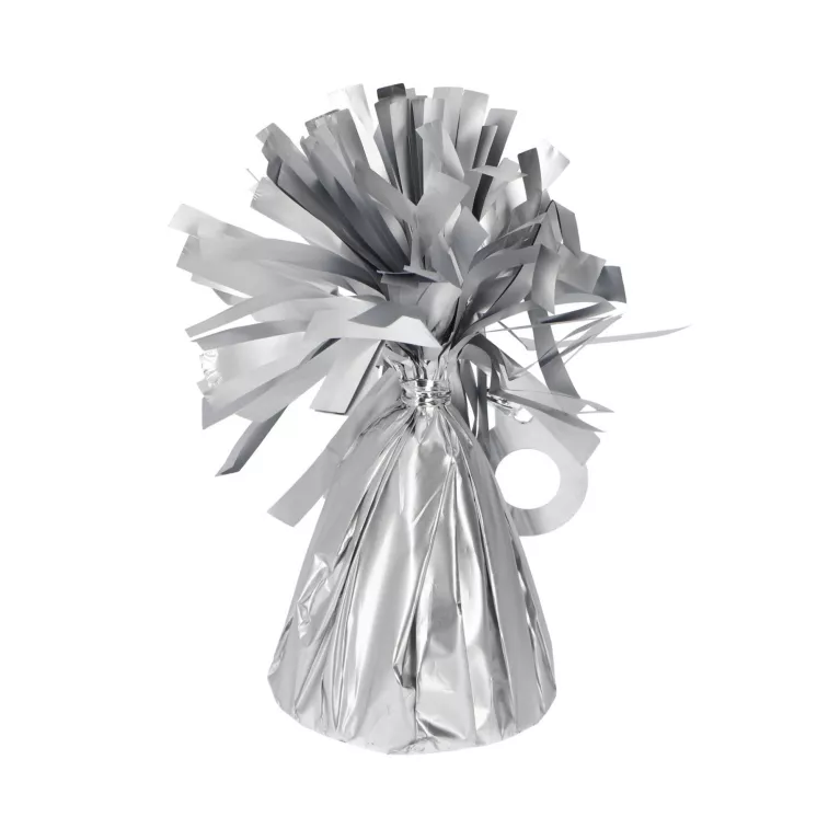 Těžítko na balónky stříbrná matná