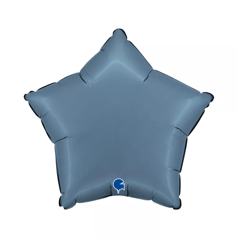 Balónek fóliový Hvězda modrá jeans matná