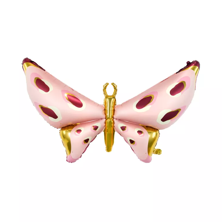 Balónek fóliový Motýl růžový