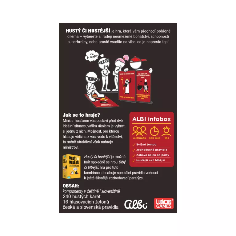 Výhodné balení - Hustý či hustější + Blbý či blbější