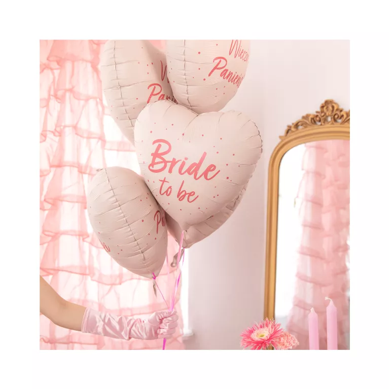 Balónek fóliový Bride to be srdce
