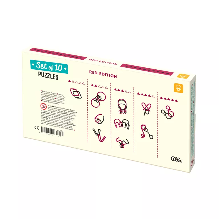 Červená sada 10 hlavolamů - Mozkovna