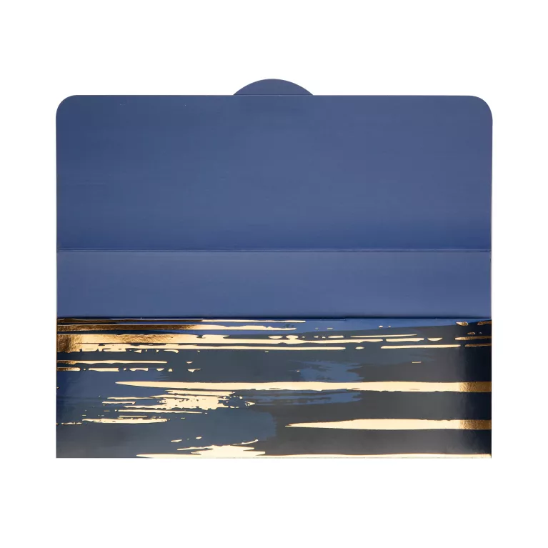 Magnetická kapsa na peníze - Zlato-modrý motiv