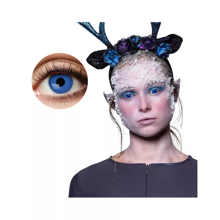 Kontaktní čočky mrazivě modré