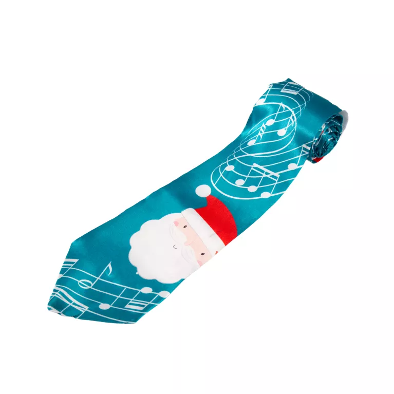 Vánoční kravata hrající Santa Claus