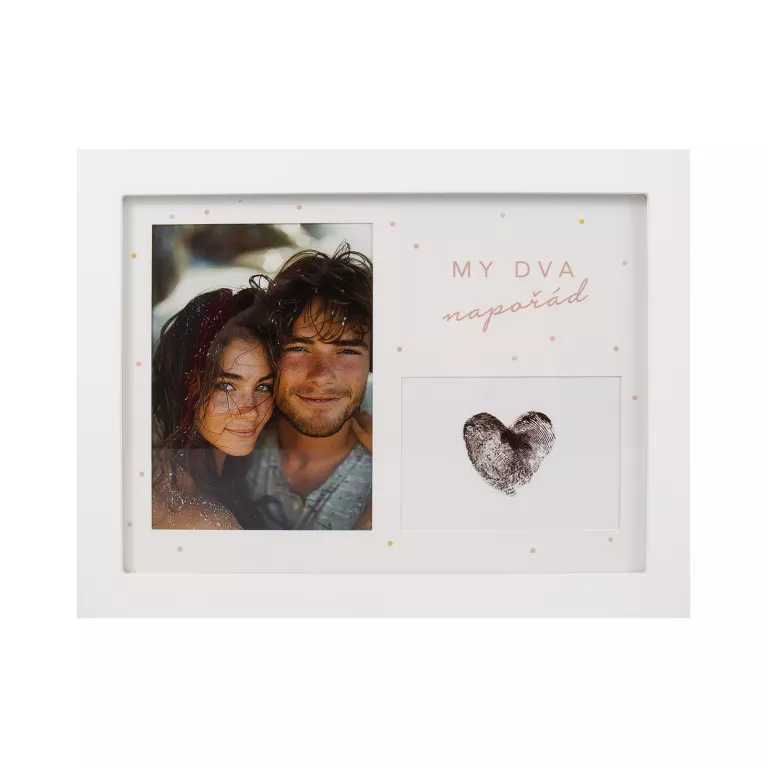 Fotorámeček pro páry se sadou na otisky