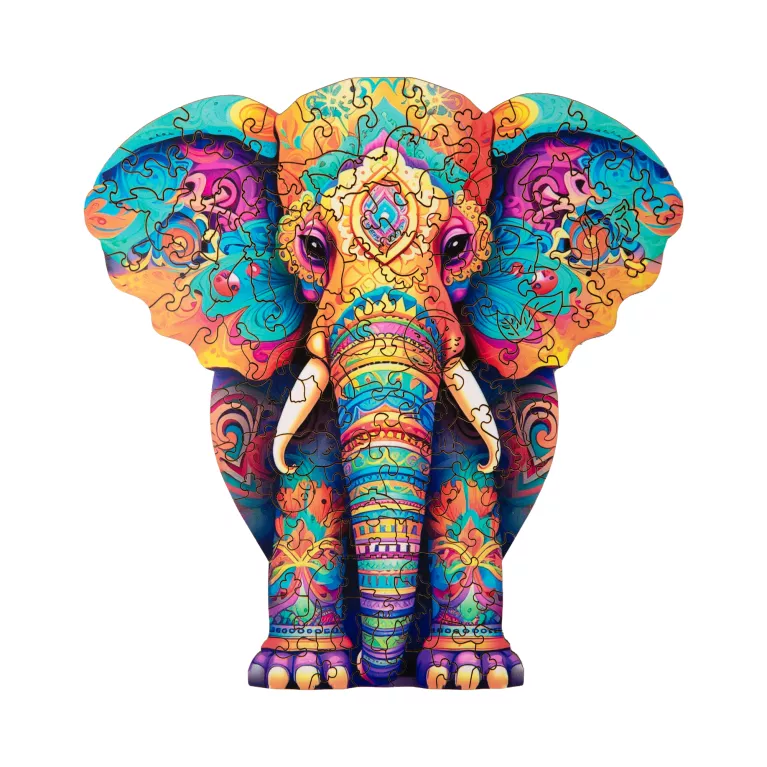 Dětské dřevěné puzzle - Slon