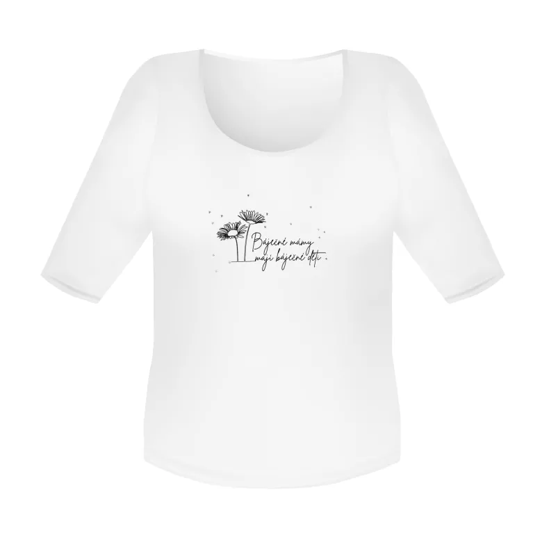 Dámské tričko s kamínky - Báječné maminky