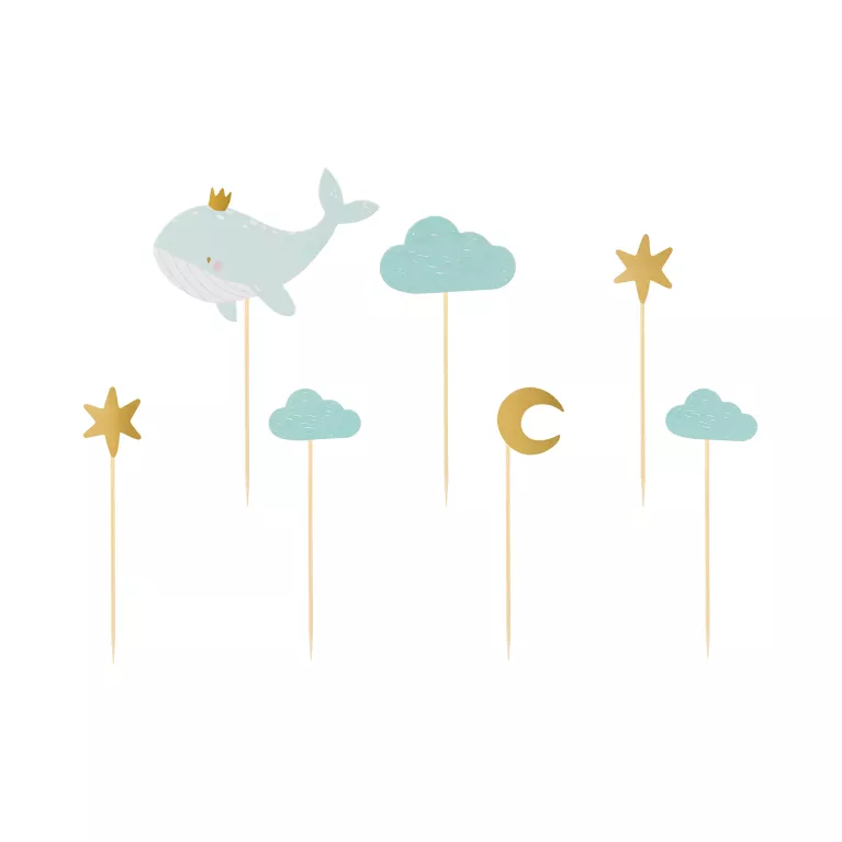 Zápich Velryba modrá 7 ks