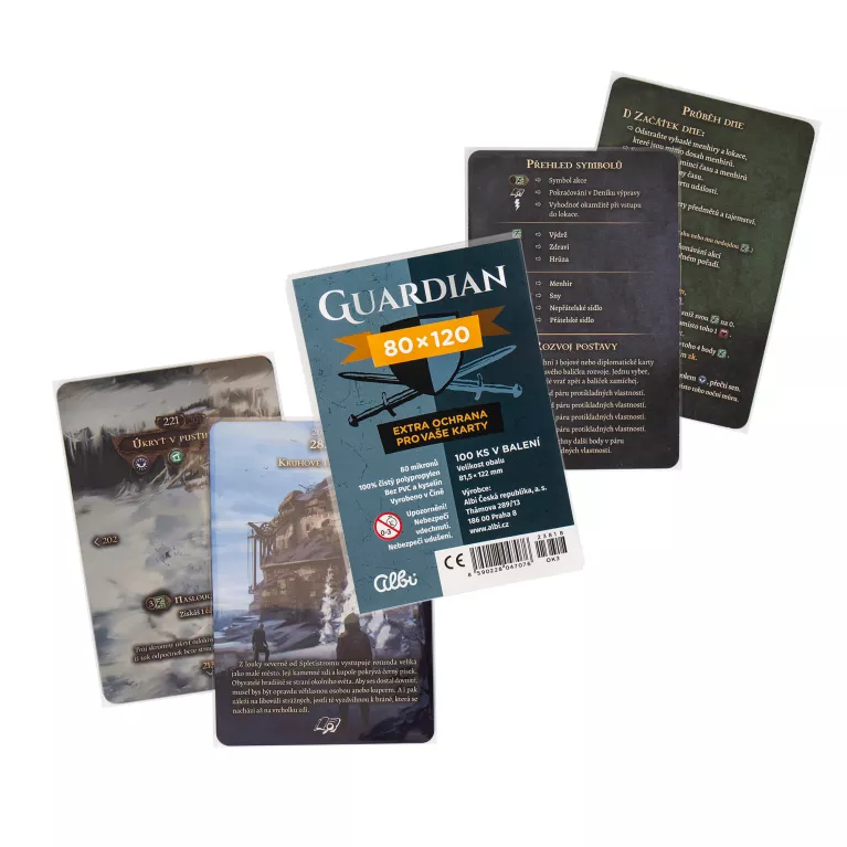 Obaly na karty Guardian pro karty 80 × 120 mm - 100 ks