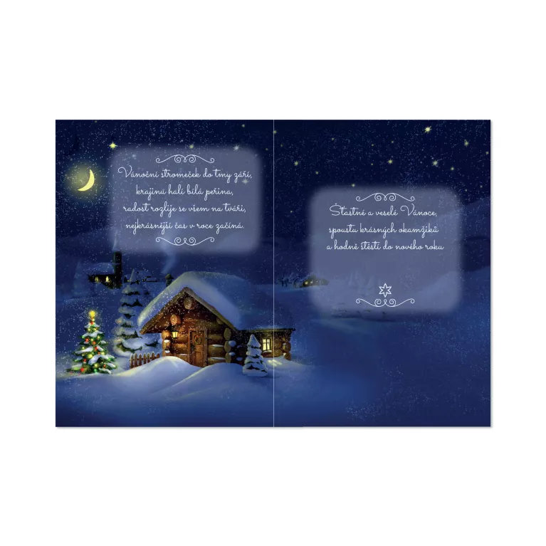 Hrací přání - Zasněžená chaloupka