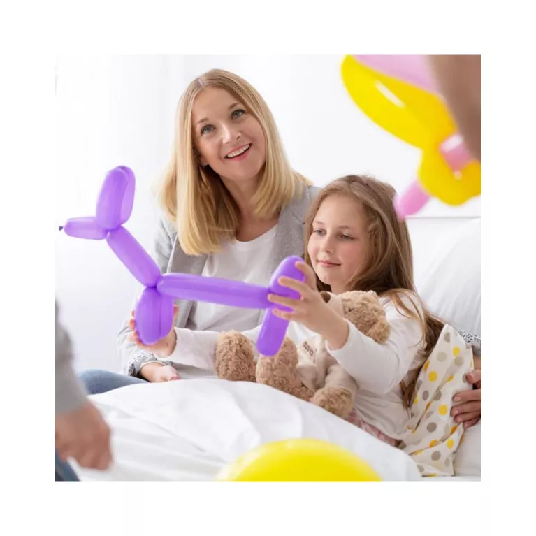 Set Balónky latexové modelovací s pumpou barevné 20 ks