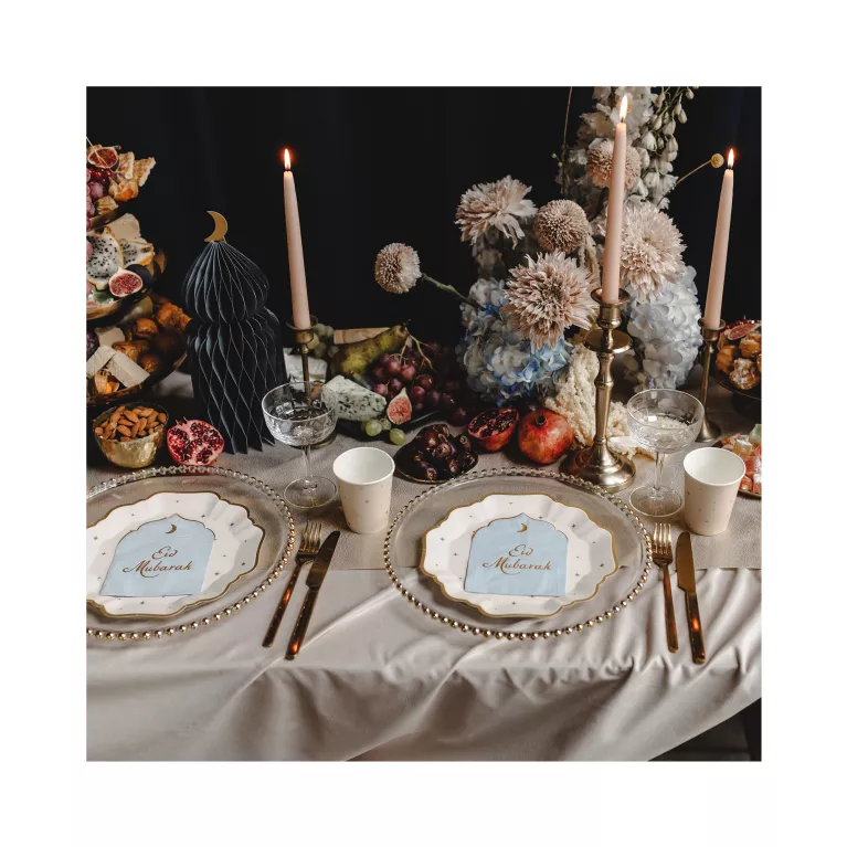 Kelímky béžové s hvězdičkami 6 ks