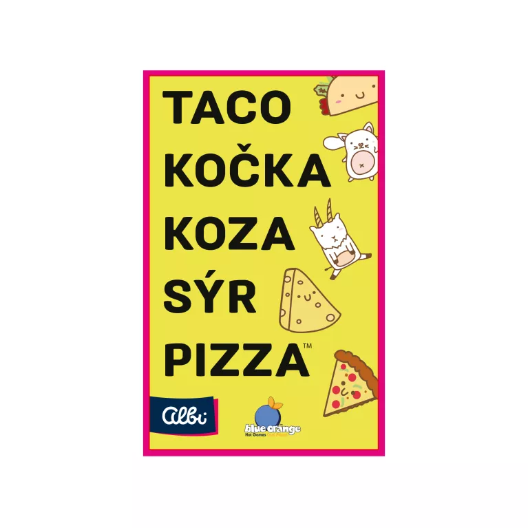 Taco, kočka, koza, sýr, pizza