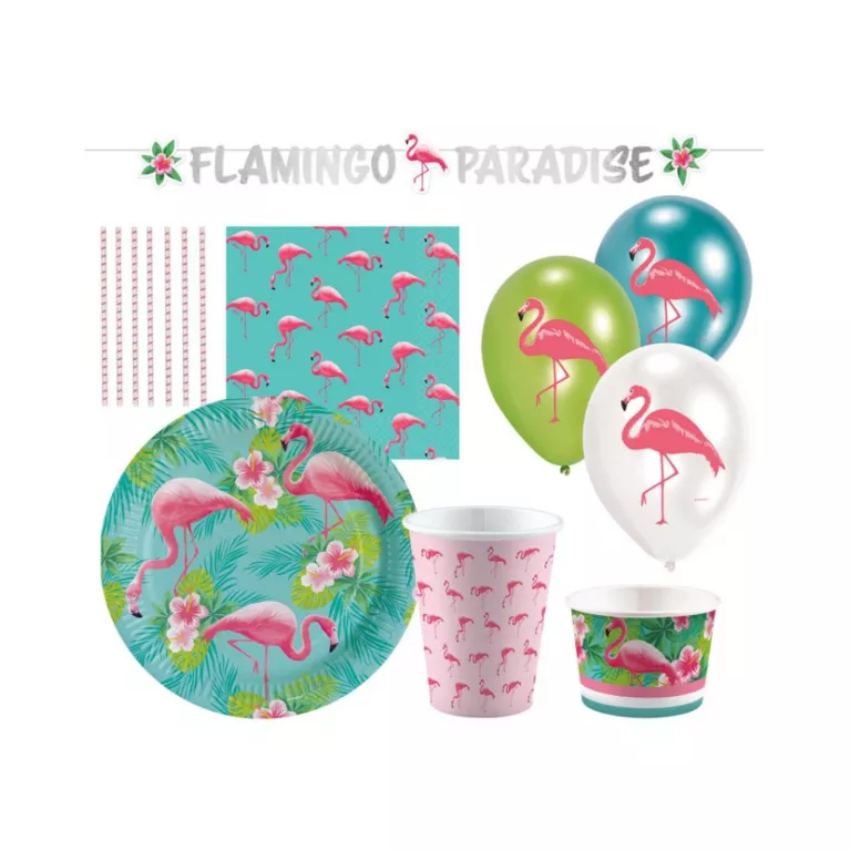 Párty Set Plameňák 63 ks
