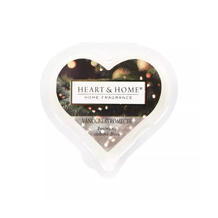 Vonný vosk srdce - Vůně vánočního stromečku