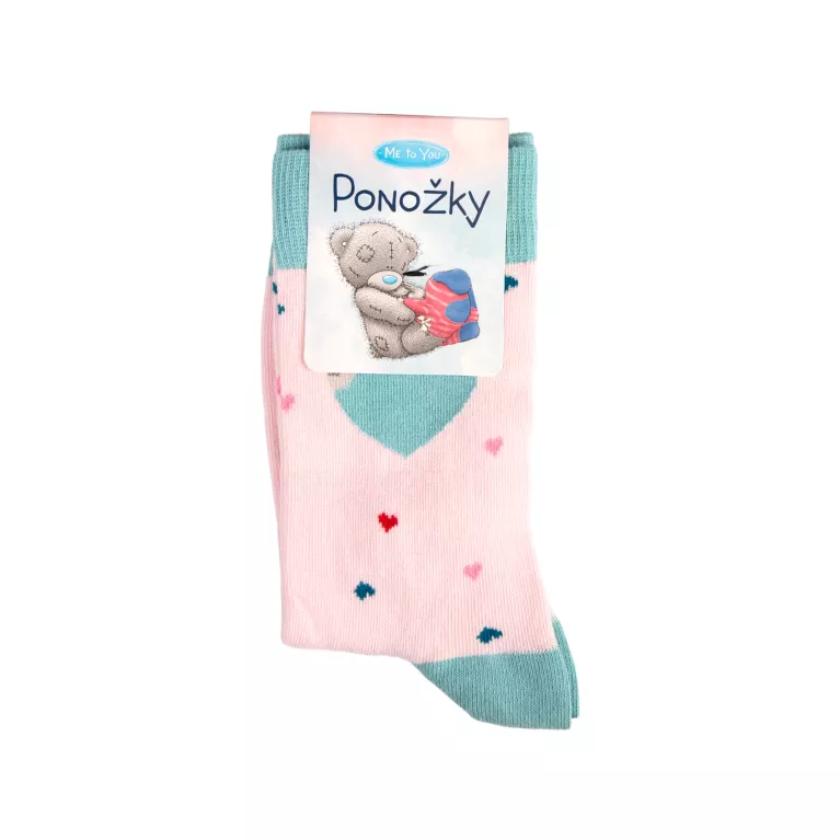 Modro-růžové ponožky Me to You