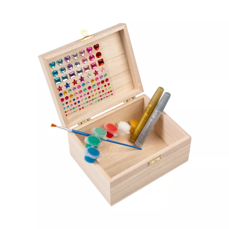 DIY Vánoční dřevěná šperkovnice